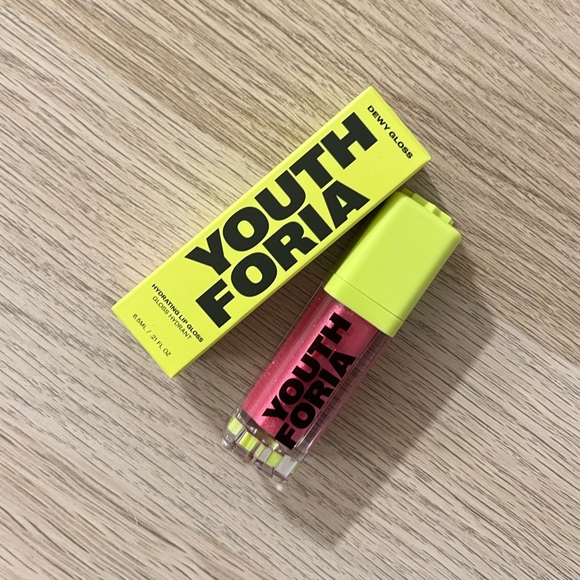 Youthforia DEWY GLOSS Hydrating and Nourishing Lip Gloss Coral Fixation - NEW - Picture 6 of 6